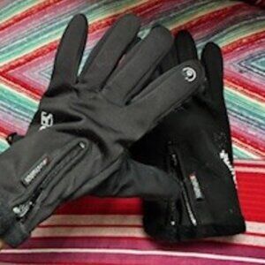 "Theyanchi" Black Waterproof, Windproof, Warm Touchscreen Gloves, Size Medium